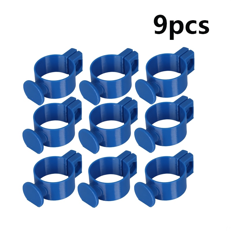 TEMU Set da 9 pezzi di fissaggi per copertura piscina, adatti per dispositivi di fissaggio per piscine interrate, elementi di fissaggio antivento per
