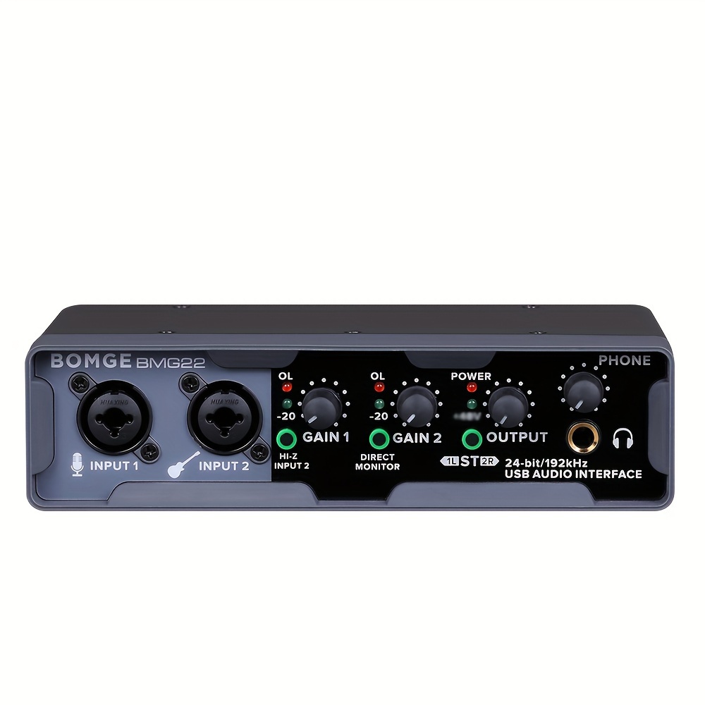 Usb Audio Interface(24 Bit/192 Khz) Xlr Phantom Power - Temu