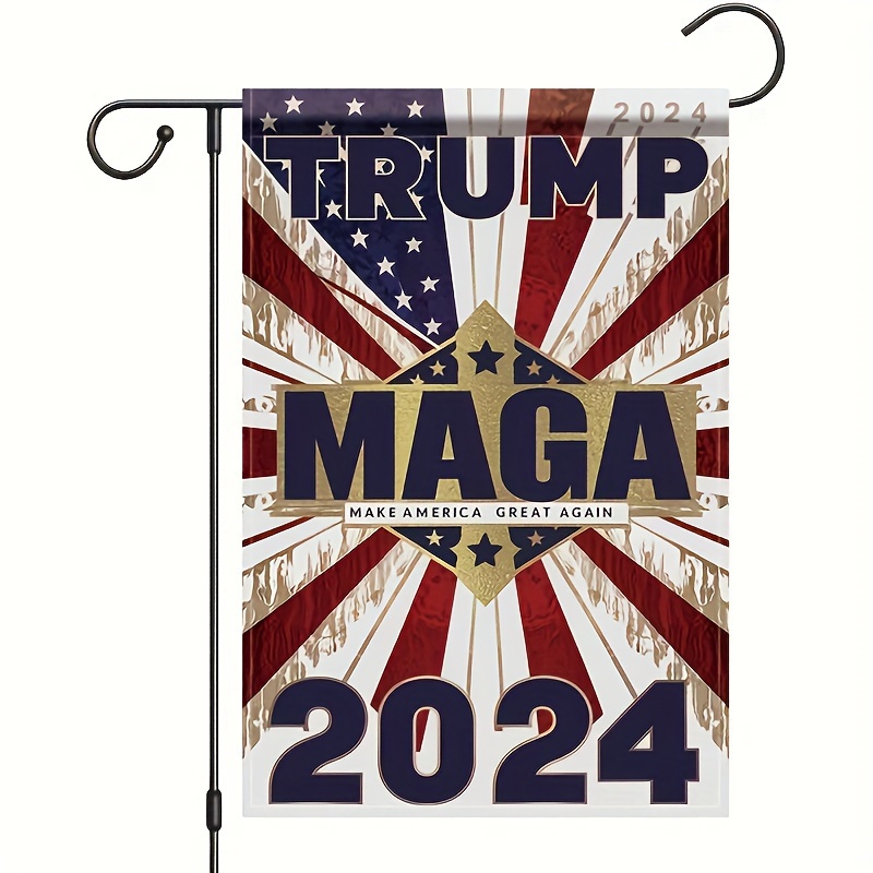 Garden Welcome Flag Maga 2024 Double Sided Printed - Temu