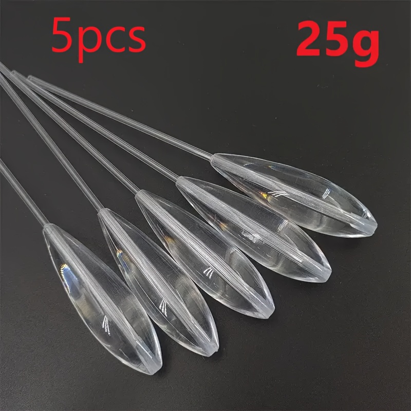 5pcs/bag Fishing Float, Transparent Bombarda Float, Plastic Fishing  Bobbers, Fly Fishing Spinning Floats, Fishing Accessories