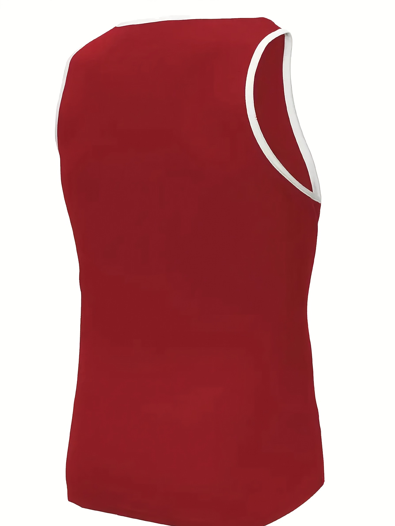 Men's Solid Color Vest Summer Tank Top Sleeveless Fitness Sports Shirt Trendy