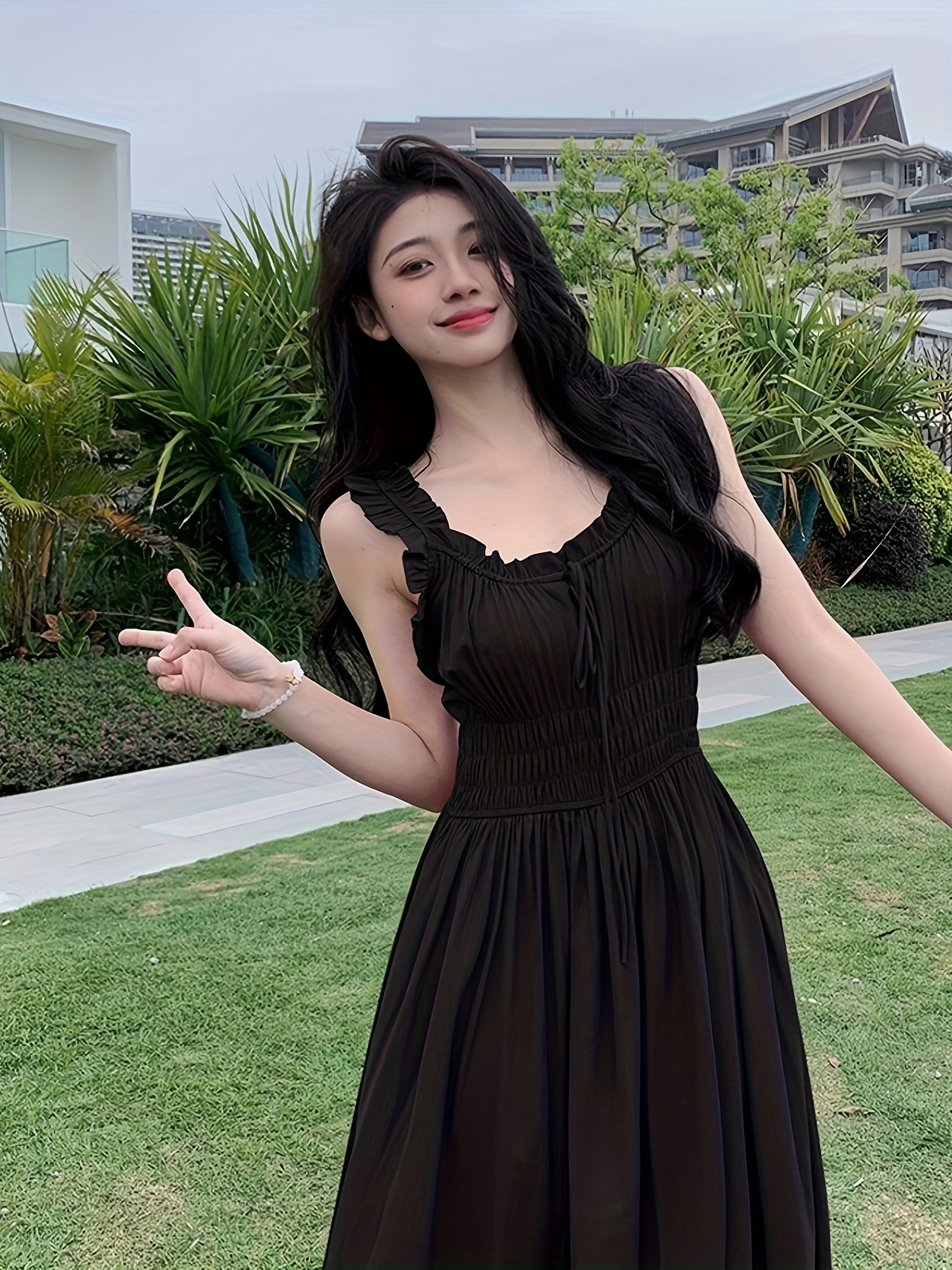 chinese dress ladies WOMMA LOOSE DRESS – DarkGlow main image 1