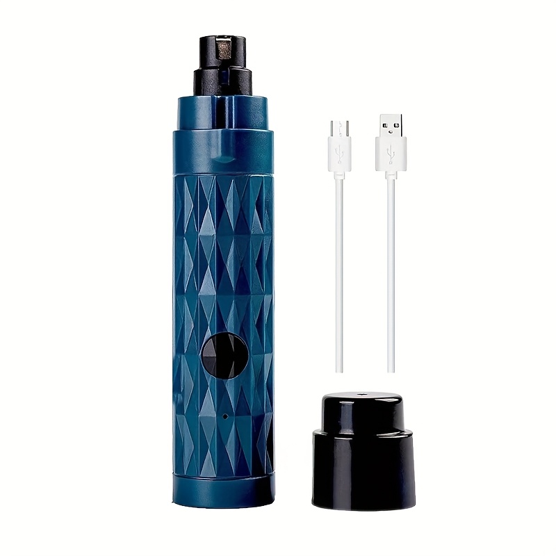 TEMU Silent Electric Nail Clippers For Dogs, Featuring Rechargeable Usb Charging, Led Light, And Suitable For Grooming Cat Paws