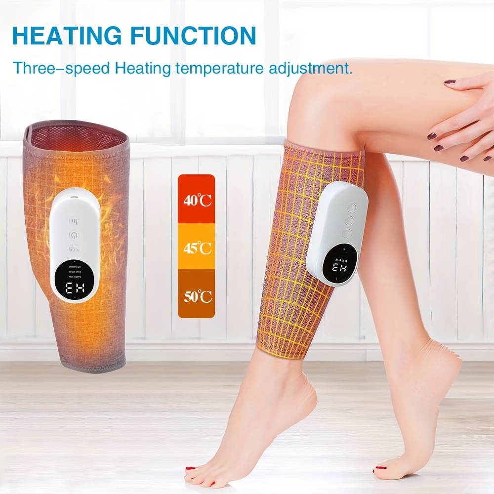 1pc Electric Leg Massager with Air Compression & Heat-Heated Calf & Foot Massage, Leg Massager for Circulation And, No Wires, Modern Leg Massager-Gift, for Mother's Day, Father's Day, Christmas, for Girls, Boys, Adult, Elders