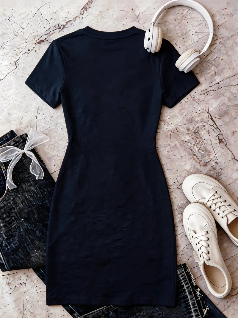 casual straight dress Agnes Orinda Women's Plus Size Sheath Dress Sleeveless Boat Neck Casual Straight Pencil Work Dresses 1X Black, Size: 1XL