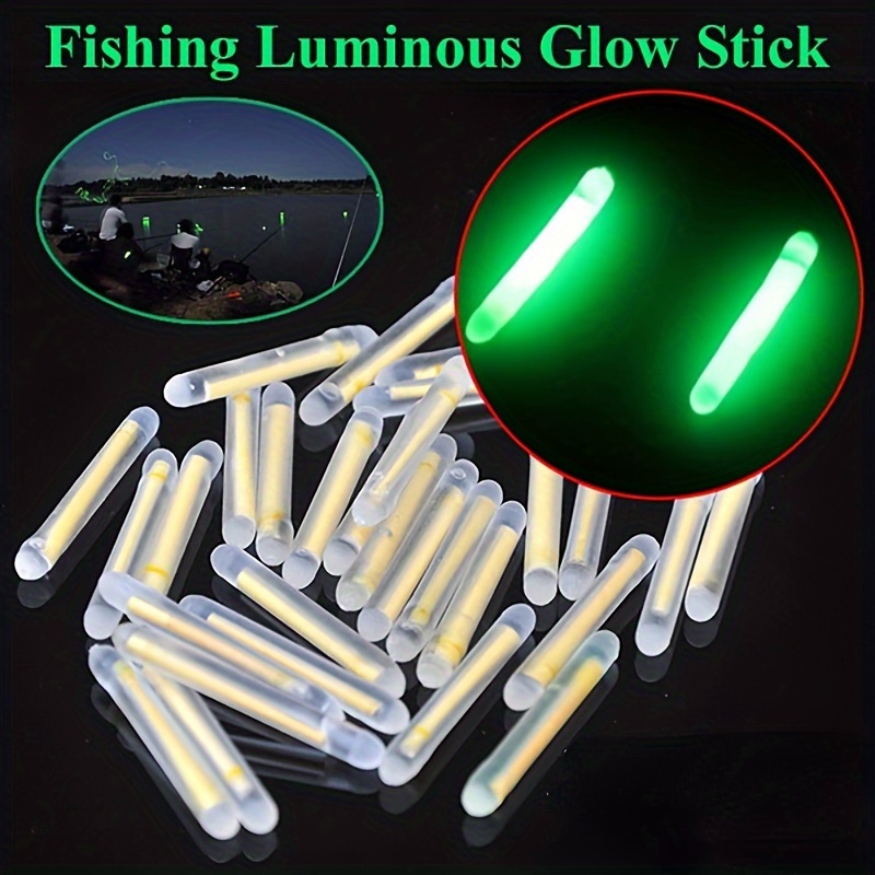 6/12Pcs Useful Dark Clip on Light Fishing glow stick Clip