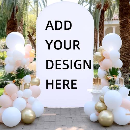 customizable customizable elastic arch cover wedding birthday and event custom backdrop frame suitable for domes multiple sizes polyester material no power supply needed christmas halloween valentines day
