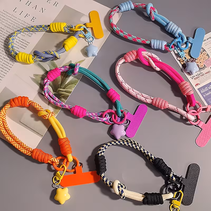 1pc dopamine short lanyard phone strap wrist strap camera accessory pouch pendant keychain Product details 1