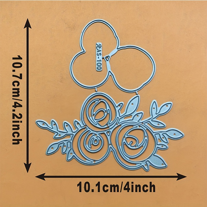 E-shop Exquisite, liniengefertigte, natürliches, florales Traum-Bastel-Metall-Schneide-Stempel, florales Schneide-Stempel, geeignet für Geburtstags,