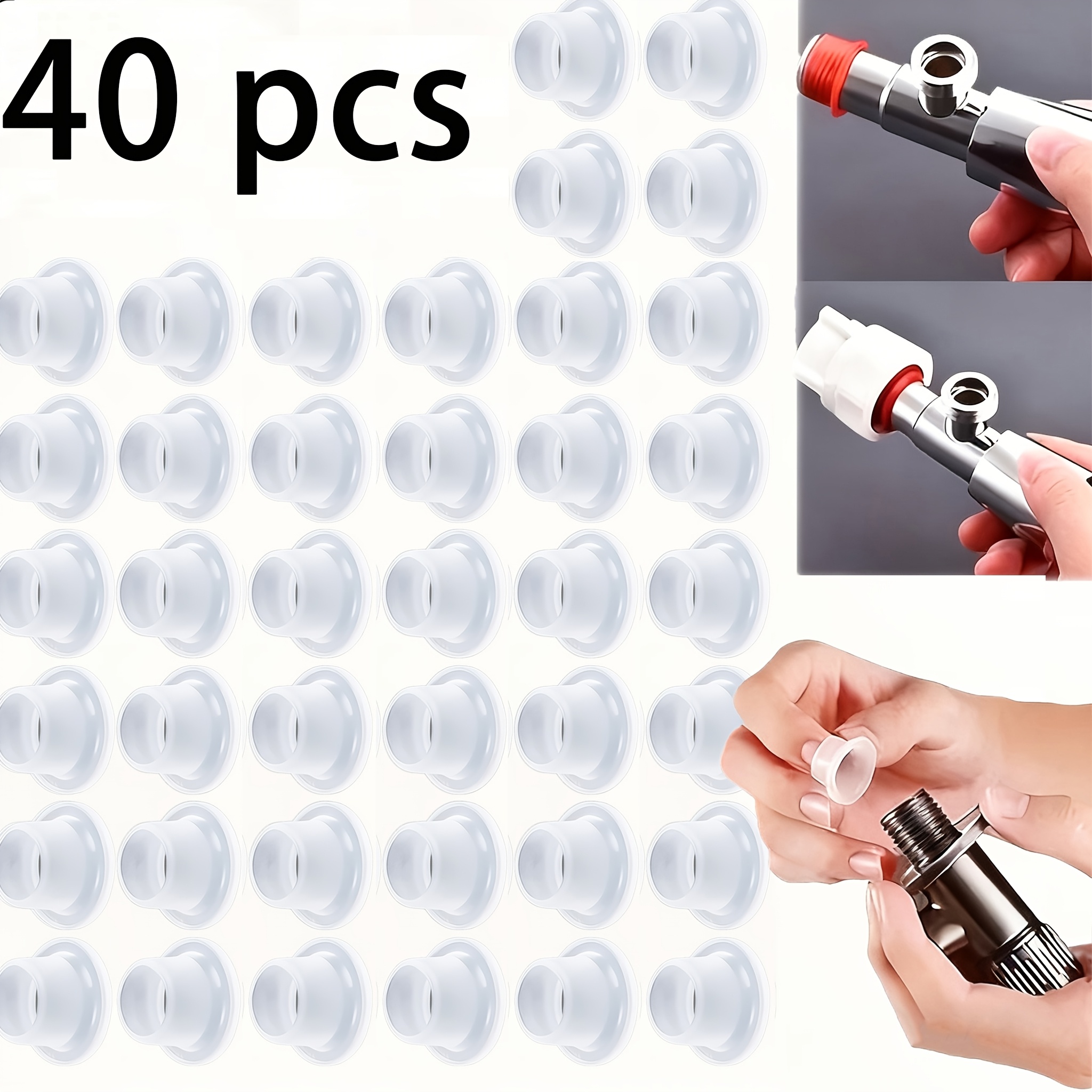 40 High-quality Silicone Faucet Sealing Washers - Washers And Tape To Prevent And Leaking, Waterproof And Durable, Waterproof Washers | Durable Faucet Washers For Bathroom Use