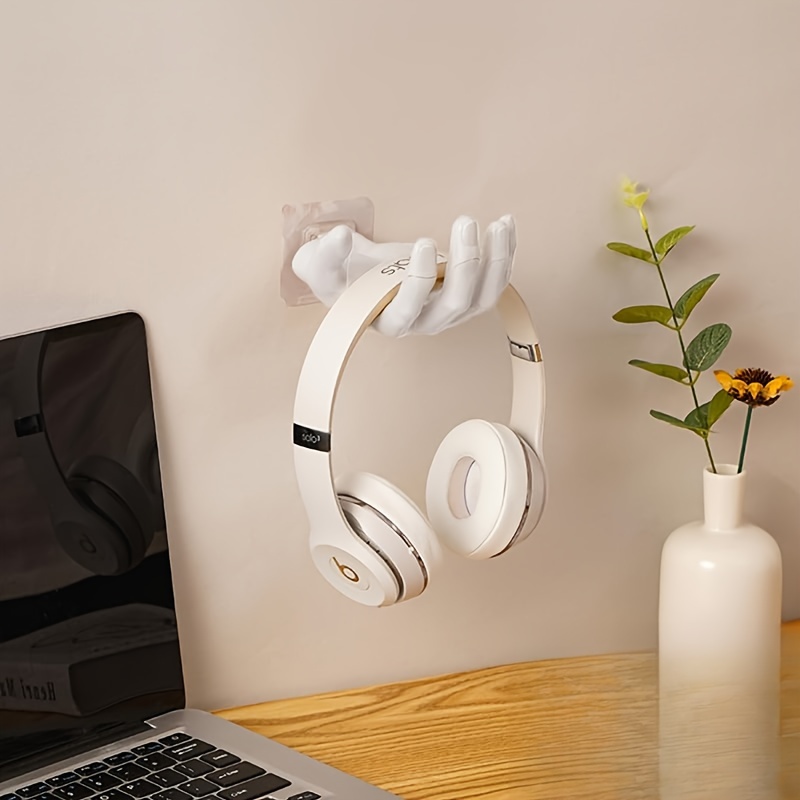 

1pc Palm-shaped Adhesive Wall Hook - Strong, No-drill, Traceless Key & Headphone Holder For Home Storage