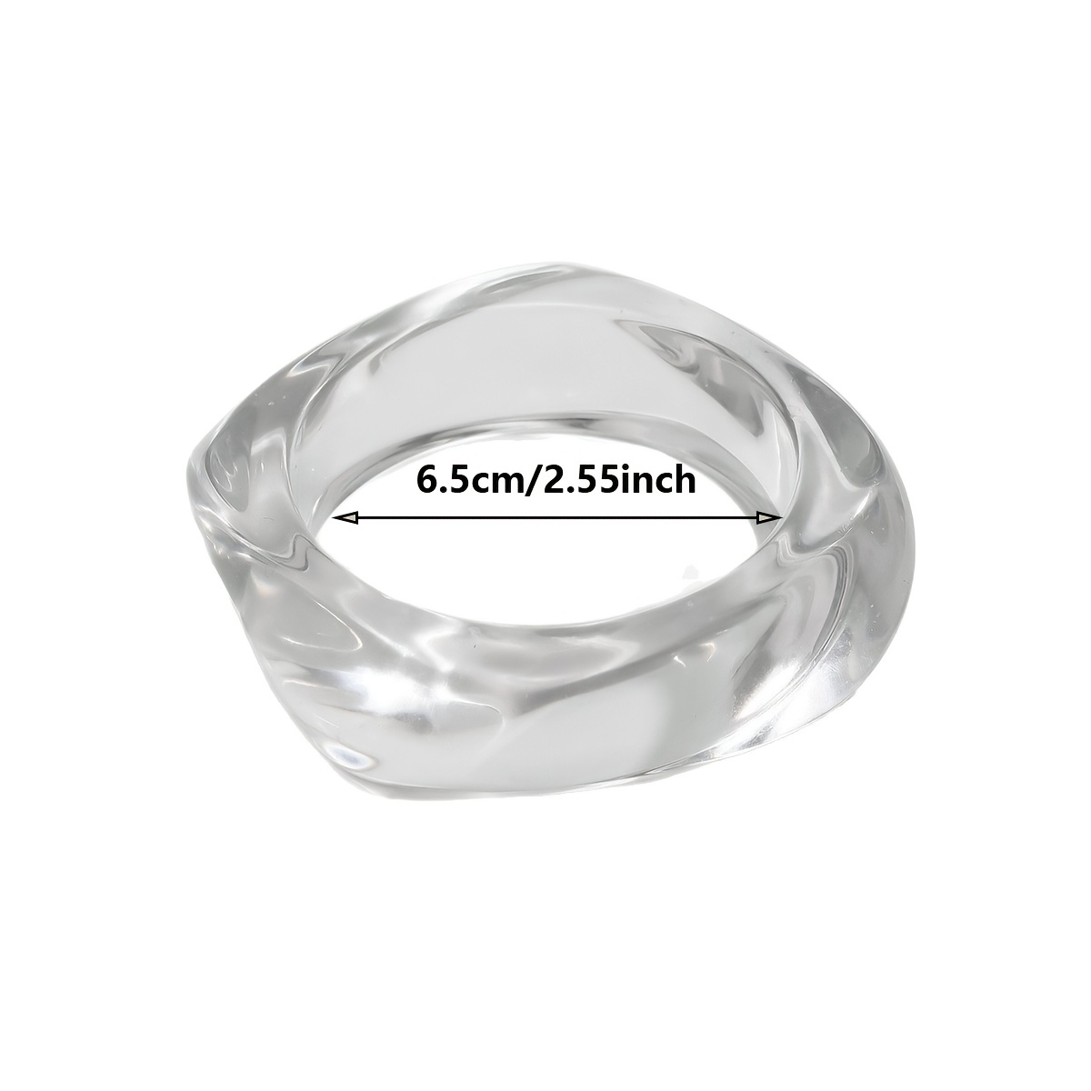 3pc Sweet Elegant Geometric Irregular Square Bangle Set
