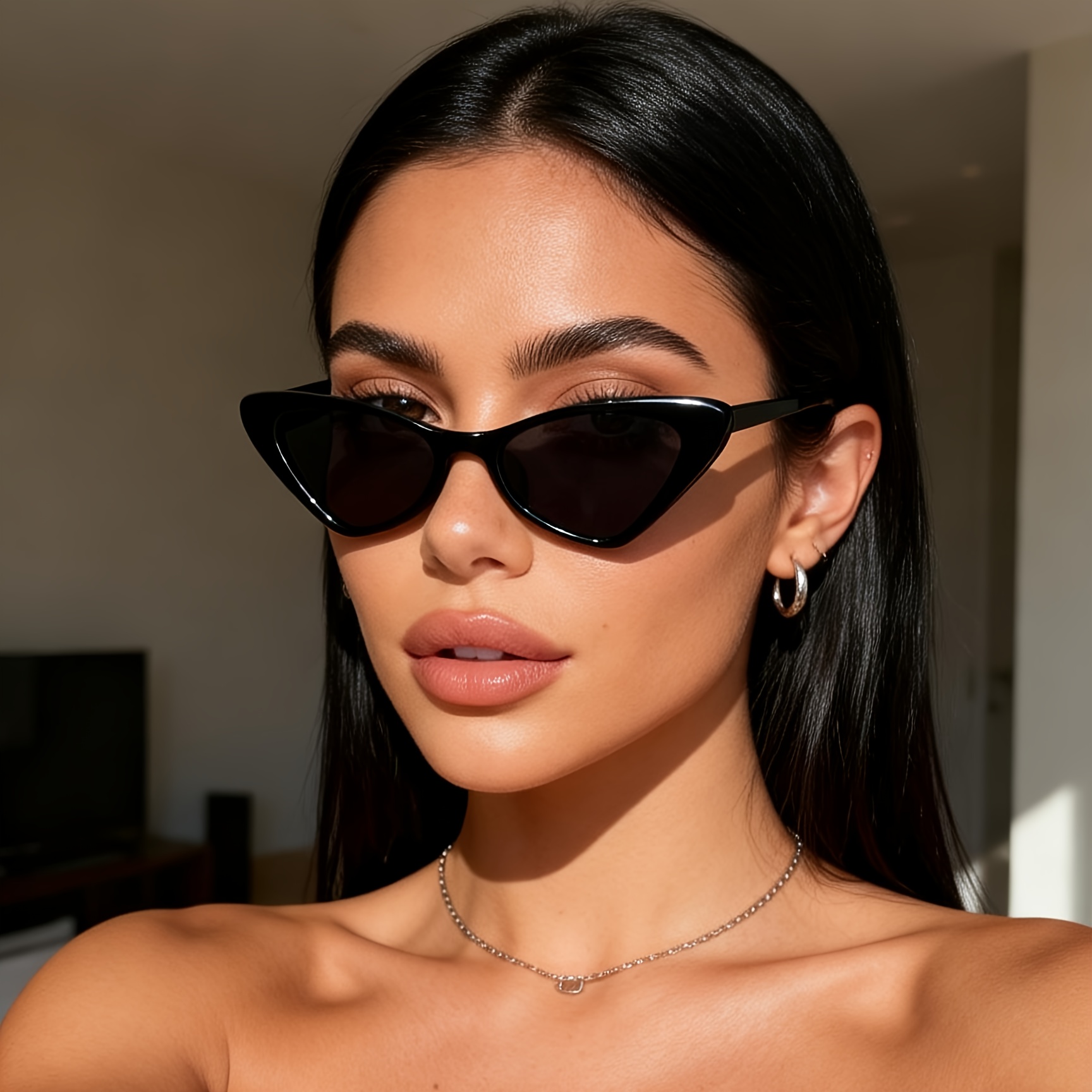 Image of 1pc Women's/men's Geometric 400 Retro Classic Protection Fashion Glasses Suitable For Daily Life, Gift For , Parties, Beach Parties, Camping, Hiking, Driving, Travel, Clothing Matching, Daily Use