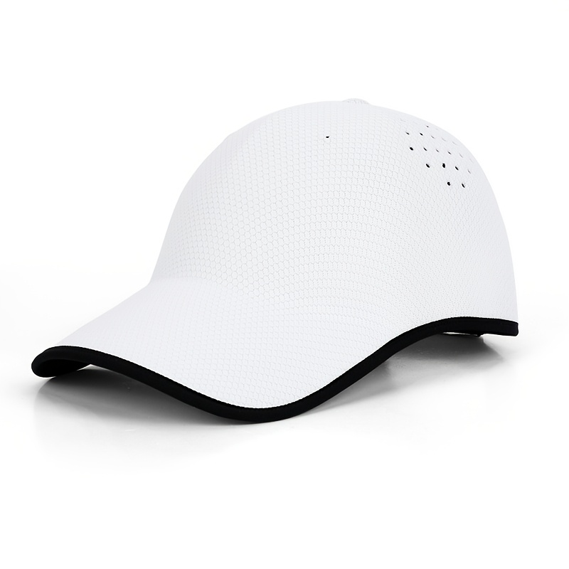 TEMU Spring And Summer Seamless 1pc Baseball - Summer Outdoor Hat - Suitable For Men And Women - Casual Sports With Breathable Holes - Duckbill
