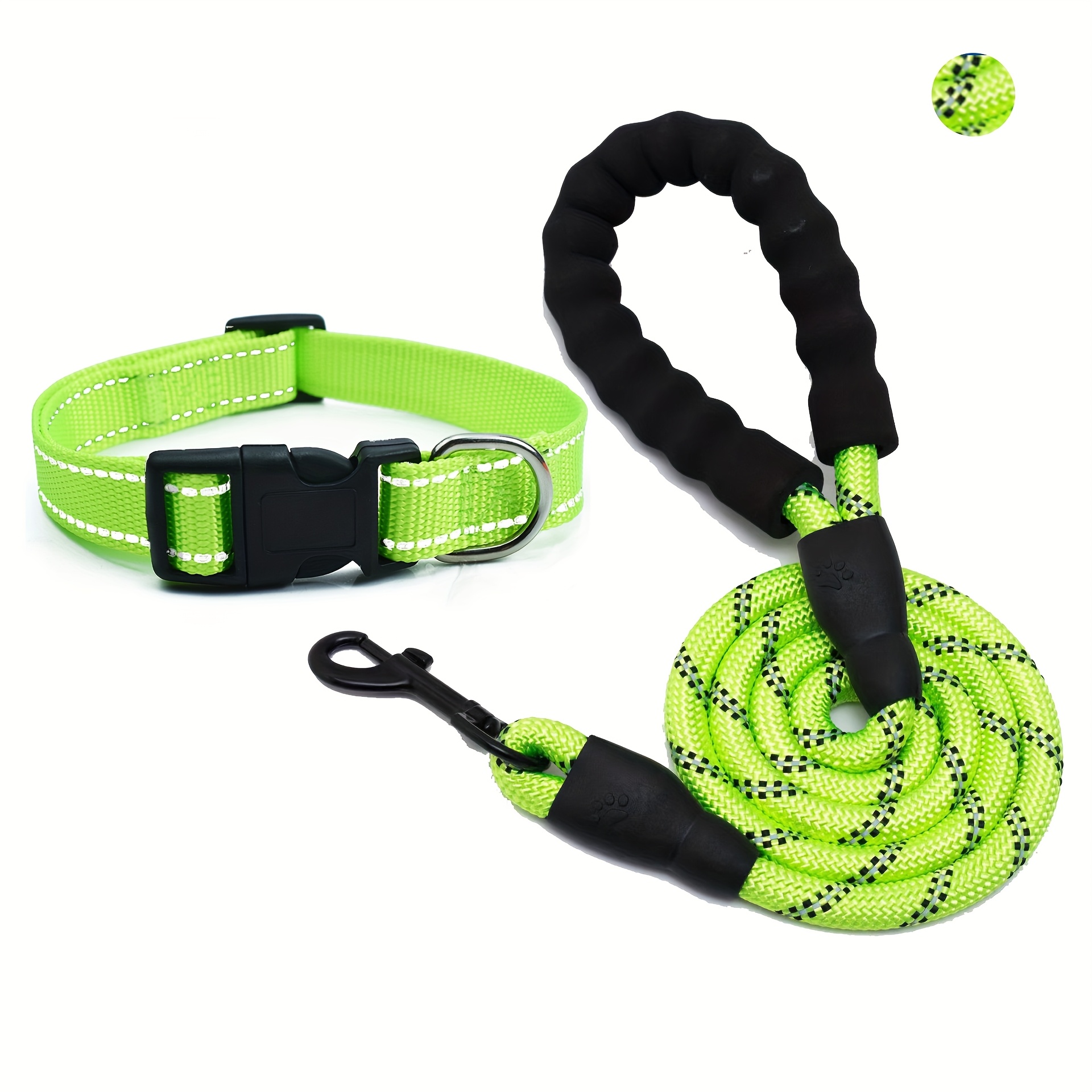 Pawtitas Reflective Rope Dog Leash - 6ft, Small & Large Dog Leash, Unisex