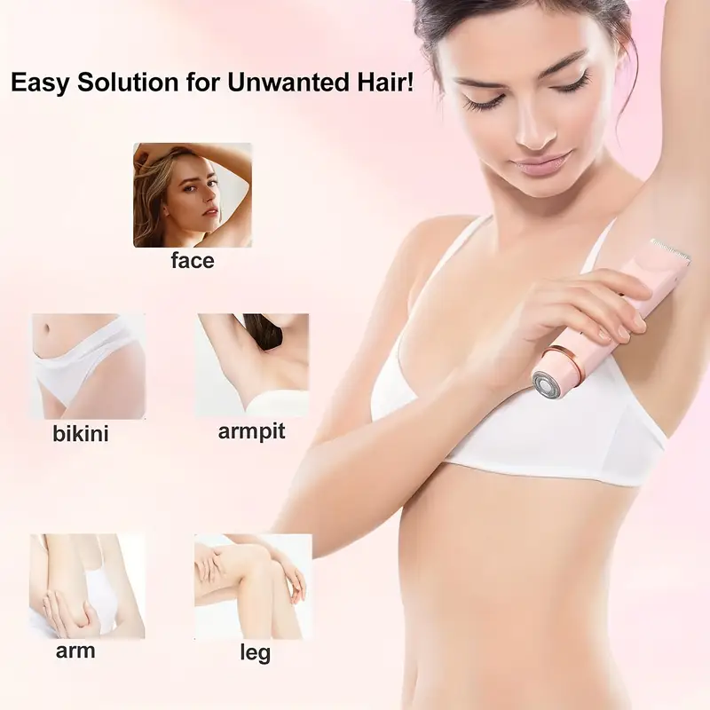 womens bikini electric 2in 1 dry wet bikini and facial usb rechargeable for bikini under legs face portable durable womens gift Product details 4
