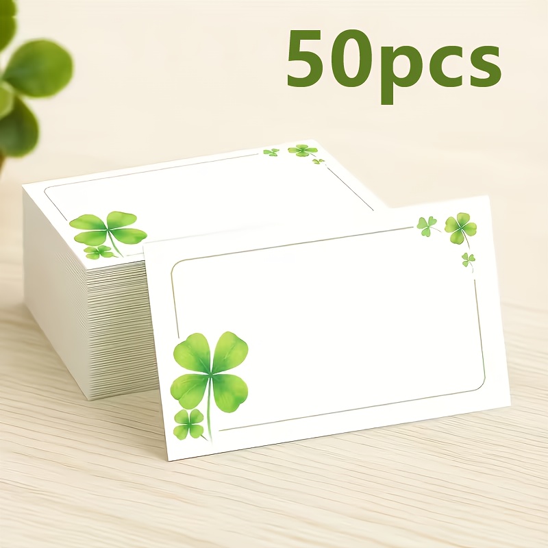 TEMU 50 petites cartes vierges , à feuilles positive encouragement, cartes , cartes à message