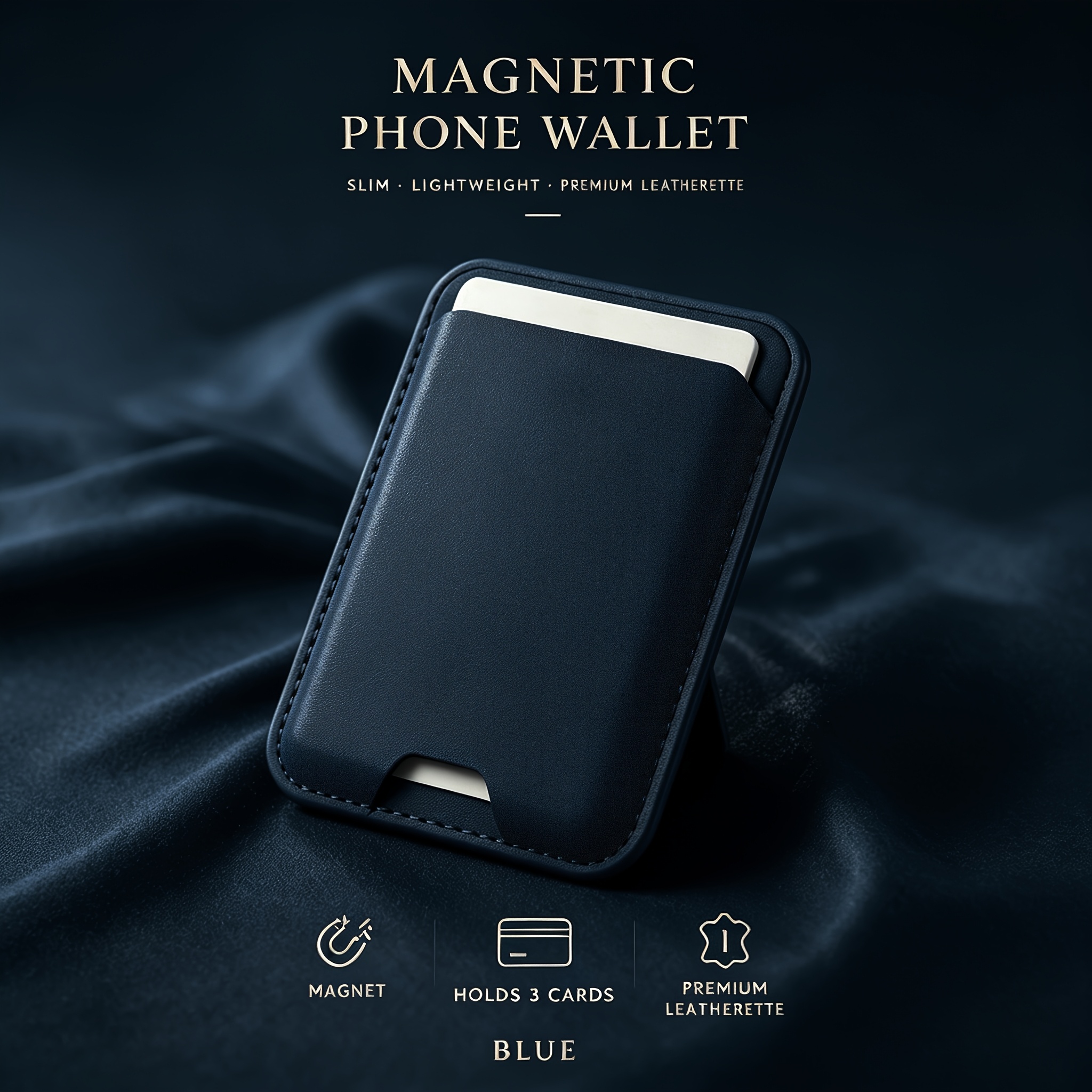 TEMU Luxury Magnetic Card Wallet Case For Iphone 17 16 15 14 13 12 Pro Max Detachable Magnetic Card Slot Wallet For S26 S25 S24 S23 Phone Accessory