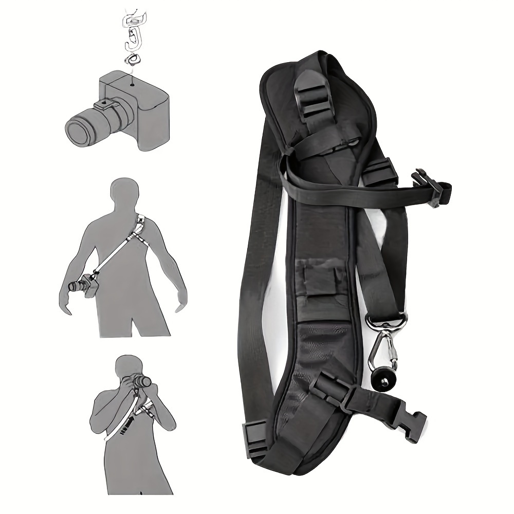 

Professional Quick Rapid Camera Sling Strap, Adjustable Shoulder Neck Belt, 15.75 Inches, Compatible With , , Dslr & Slr Cameras, Secure Photographers Accessories