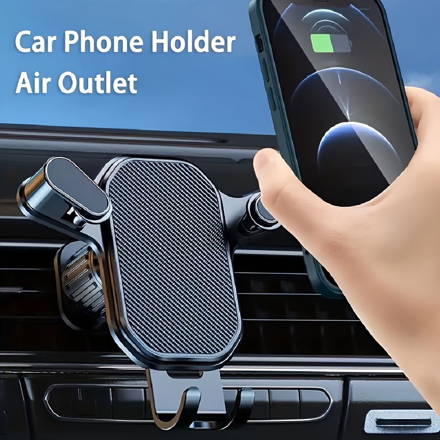 

Support de téléphone pour voiture réglable avec clip pour ventilation, support universel pour appareil mobile, matériau ABS non étanche, avec pince réglable pour voiture