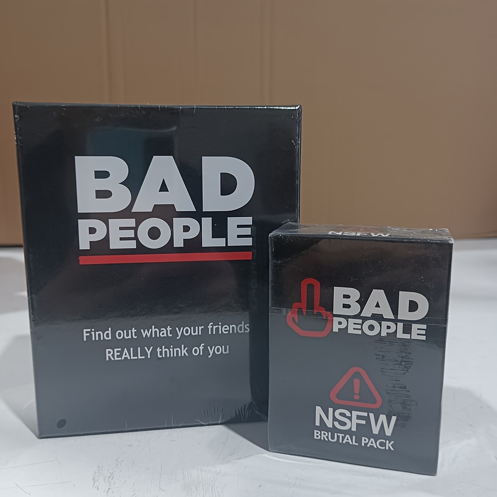 bad People Basic Version + Expanded Version Card Game - Temu