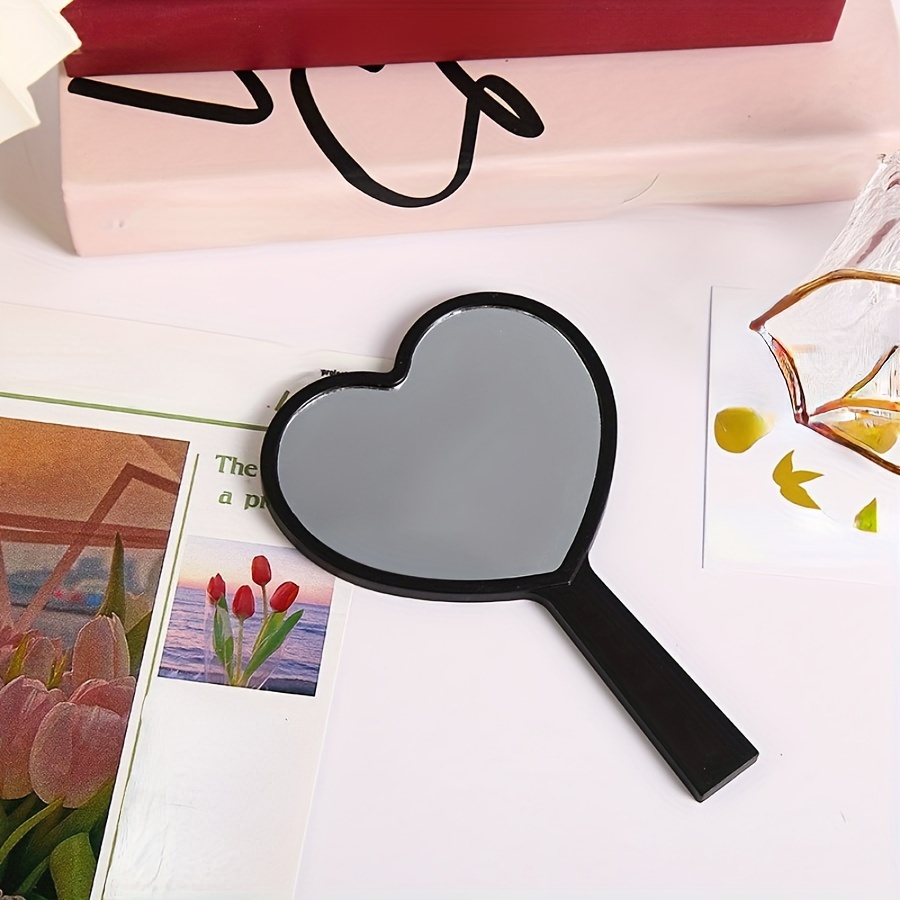 TEMU 1pc Mirror, Portable Love Mirror Small Mirror, Beauty Makeup Mirror, Handheld Makeup Mirror, Makeup Mirror Handheld Makeup Mirror