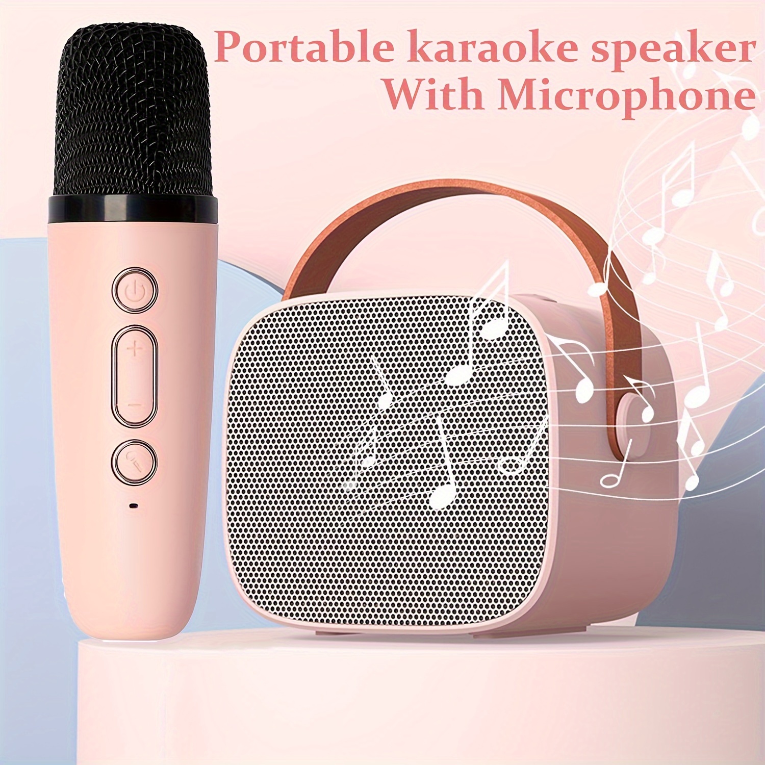 Wireless Karaoke Microphone Handheld Portable Speaker Home Temu