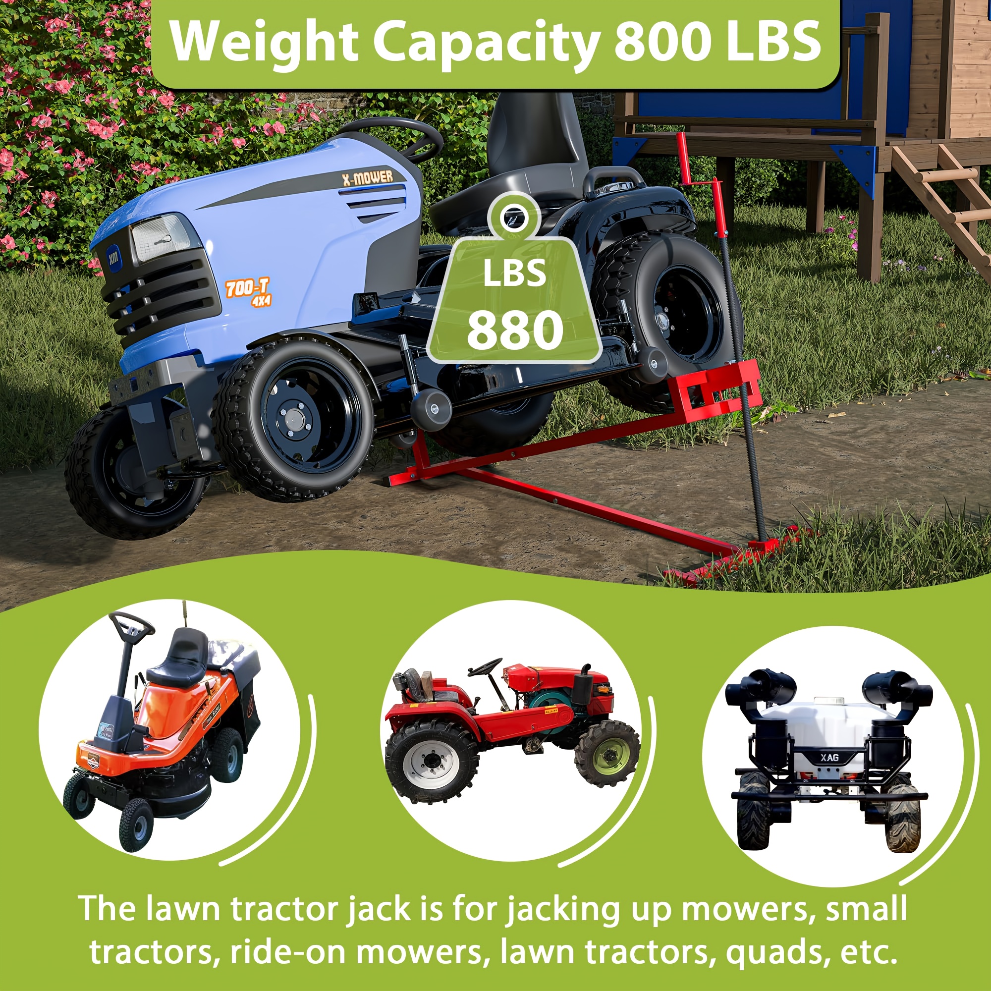 lawn mower lift jack lifting garden tractors lawn mowers Temu
