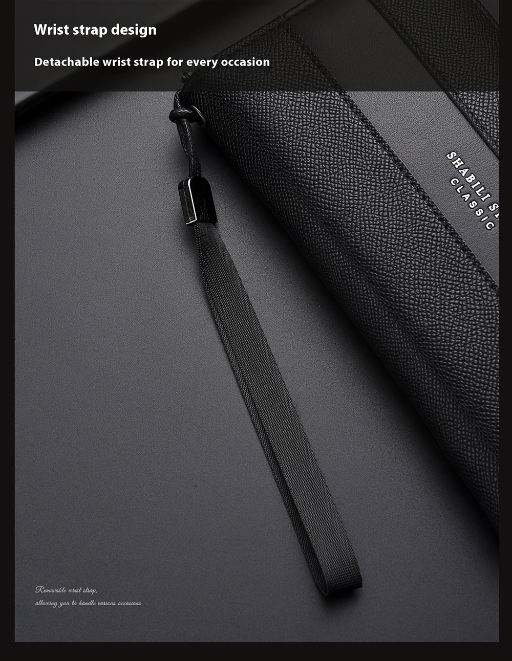Cartera larga para hombre con gran capacidad, múltiples ranuras para tarjetas, monedero, tarjetero y clutch para .