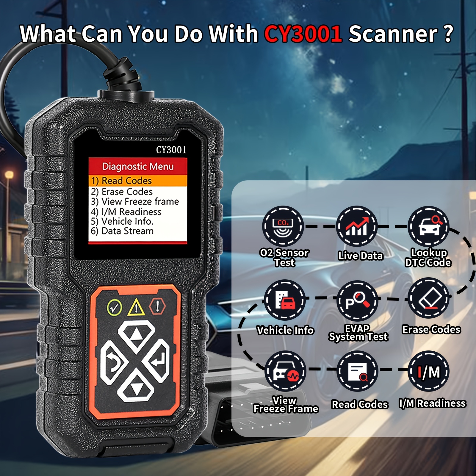 Obd2 Scanner MEIVIYA Strumenti Di Diagnostica For Auto Lettore Di Codici OBD2 Obd 2 - Foto 13