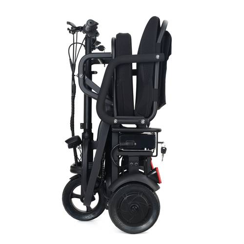 trotinete elétrica dobrável para e idosos, trotinete de viagem leve de 3 rodas para mobilidade reduzida, alcance de 32 km (20 milhas), carga de 136 kg, bateria removível, ecrã led, 3 de velocidade