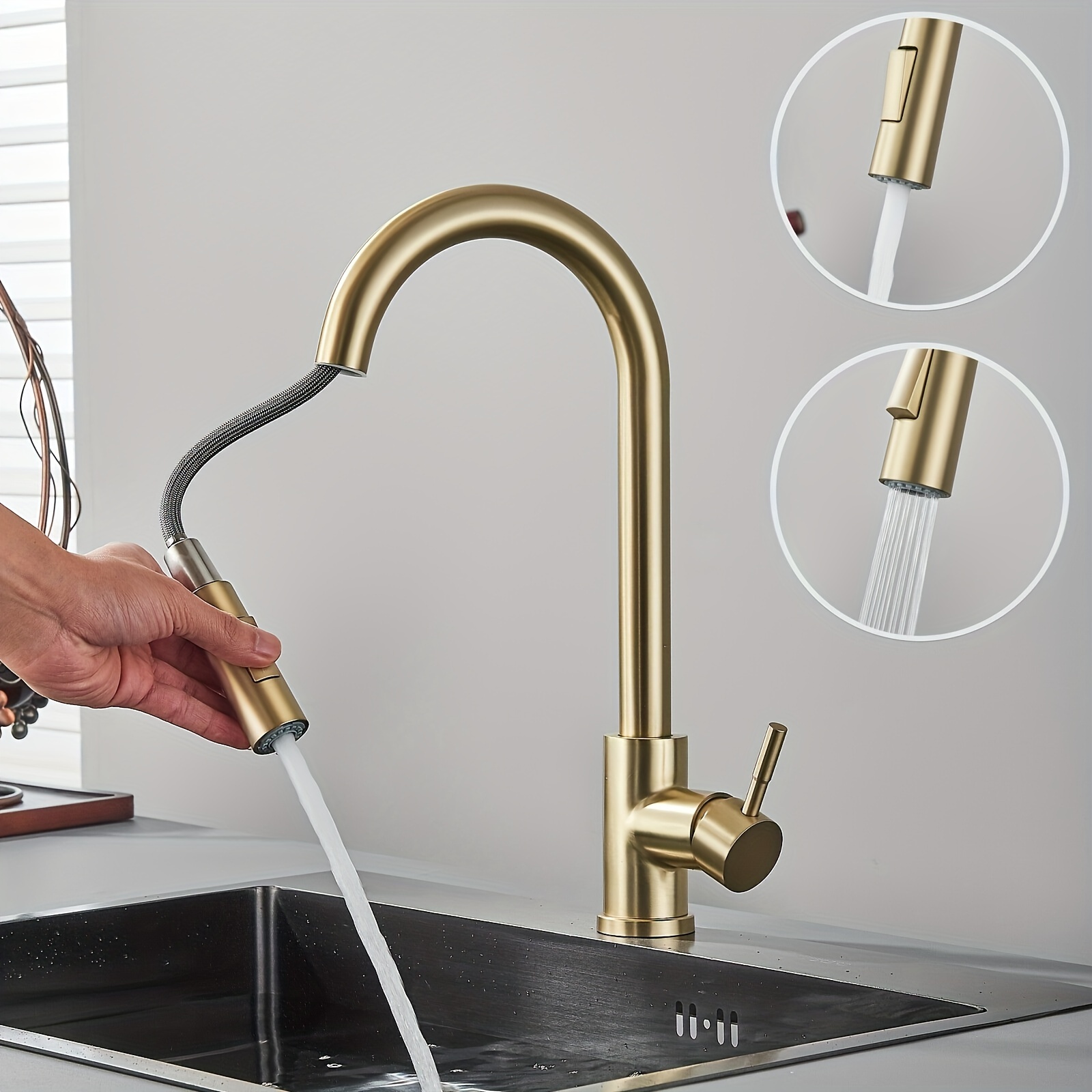 

Gold Faucet Out Faucet 304 ° Faucet Faucet For Steel Faucets And Hot Faucet