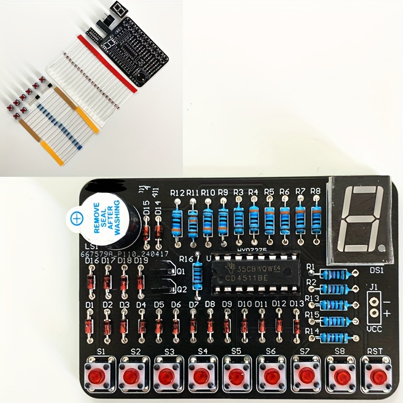 

2024 8-way Digital Responder Kit With Cd4511 Display - Diy Soldering Practice & Experiment Pcb, , Applications