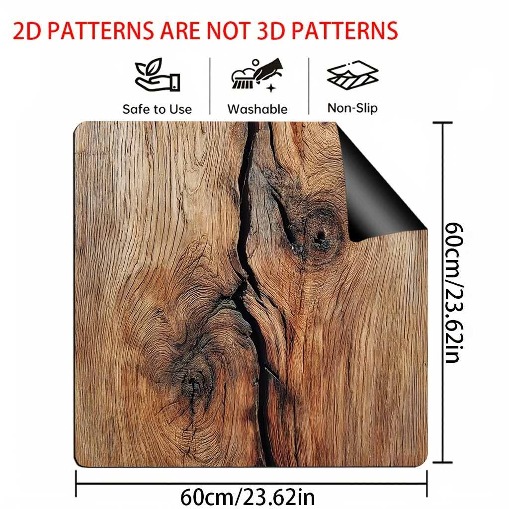 TEMU 1pc, 2d Flat Printing Stove Protection Pad,gas Stove Top Protector And Stove Panel Protector, Realistic Appearance,versatile, Perfect For Stove