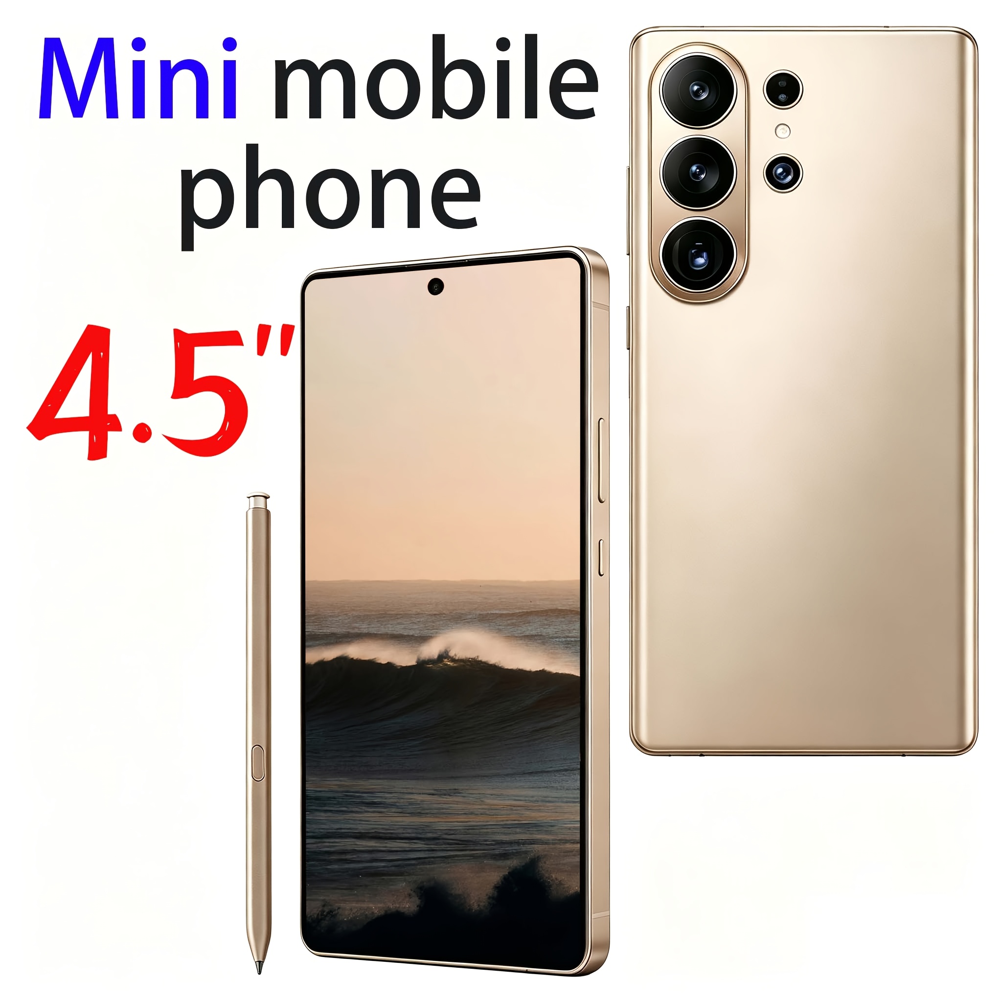 TEMU 2026 New 26 Ultra Unlocked Smartphone, 6.9 Inch/ 4.5inch Hd Display, 6gb+64gb Storage, Dual Sim, 5 In 1 Bundle (stylus Pen, Screen Protector,