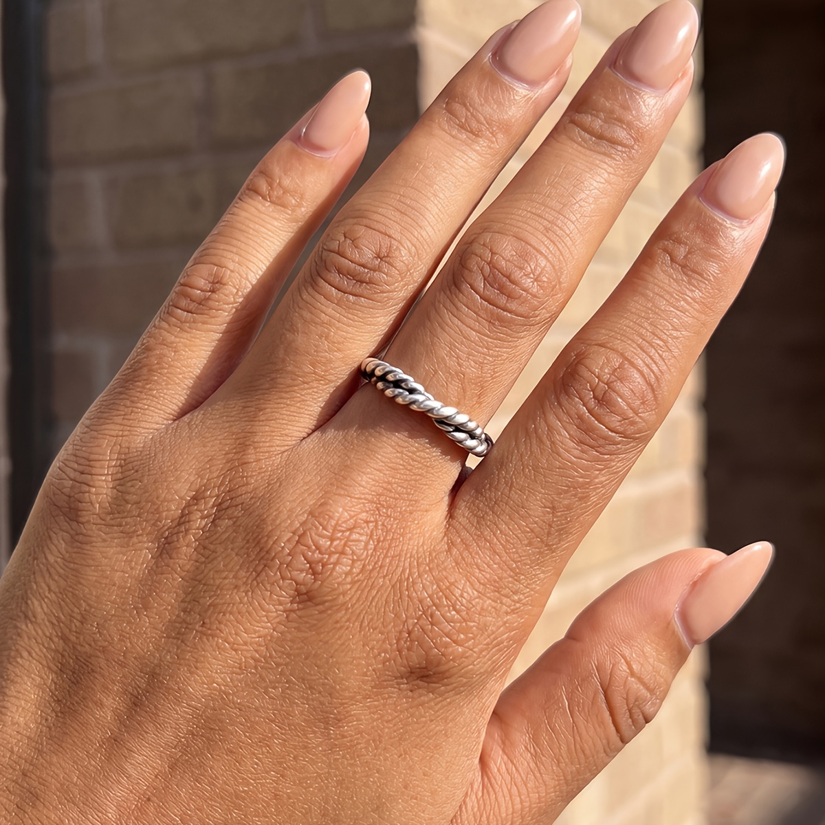 Double Strand Twisted Vintage Ring, Perfect Gift for Special Occasions