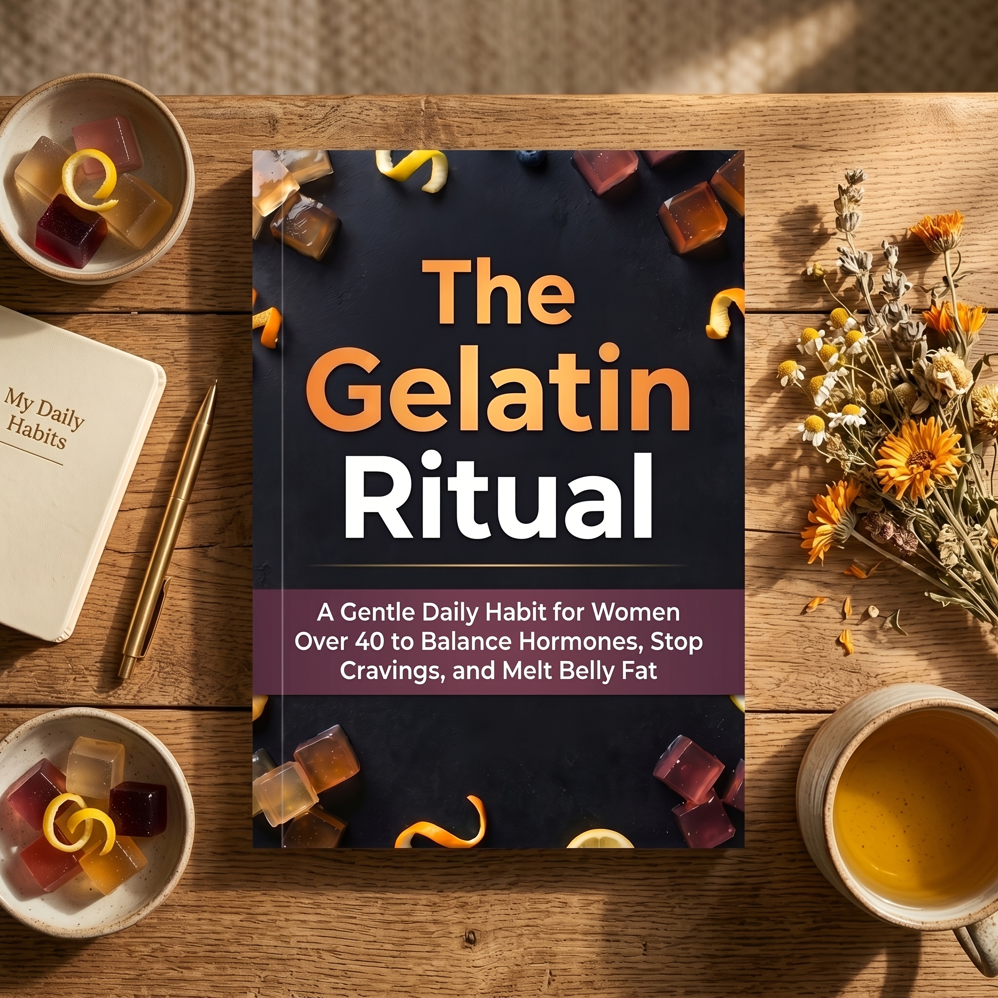 The Gelatin Ritual: A Gentle Daily Habit for Women Over 40 to Balance Hormones, Stop Cravings, and Melt Belly Fat