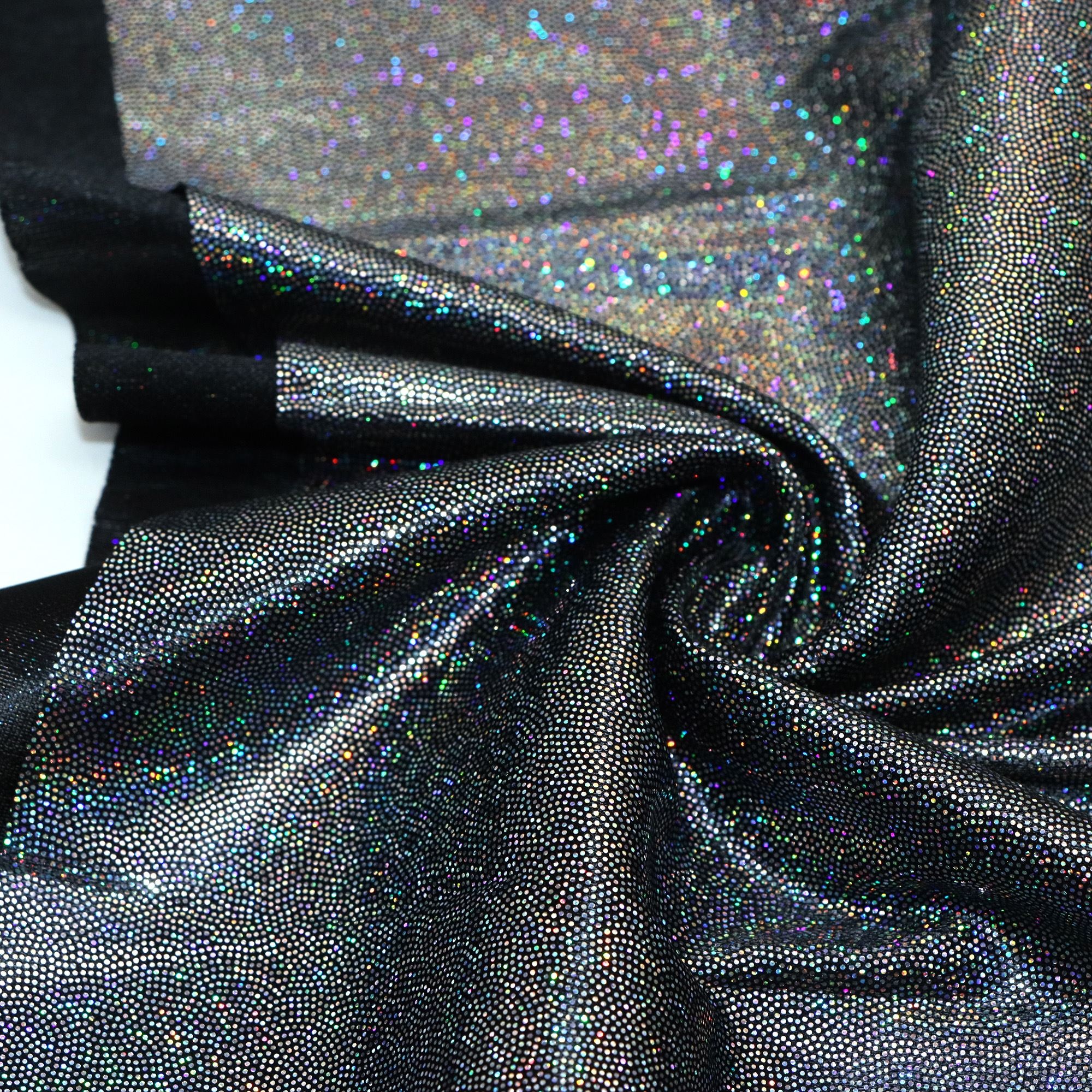 E-shop Laser Magic schillernder Glitzer-Laser-Bronzierung-Polyester-Strickstoff | 59x19,68 Zoll (150x50cm) vorgeschnitten für Patchwork-Basteln, nur