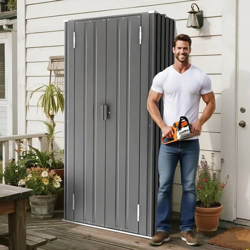 164 gallon 209 gallon metal deck box lockable waterproof outdoor storage for patio garden tools furniture more durable rectangular design with secure latches ideal for home garden organization outdoor storage box box cabinet rack for outdoor storage box cabinet rack for outdoor storage