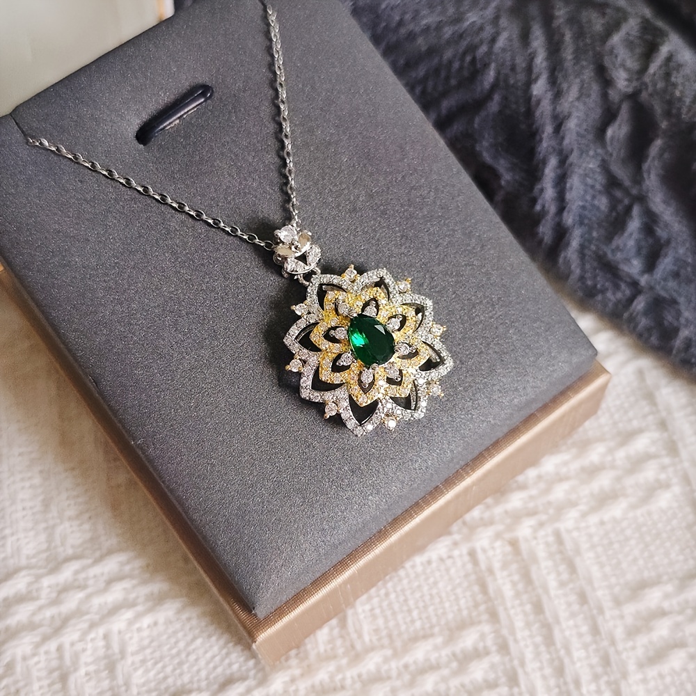 new   elegant synthetic zirconia womens necklace high quality personality pendant necklace engagement wedding gift couple anniversary party jewelry x6867b Product details 3