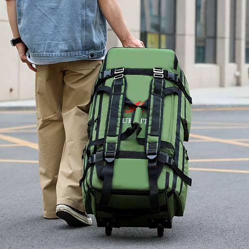 sea freight 1pc luggage organizer enormous wheeled bag multi functional multi pocket backpack rolling travel luggage bag extra large storage luggage bag enormous backpack with shoulder straps