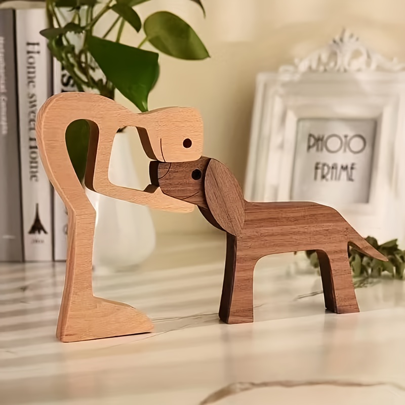 Customized Puppy And Me Wooden Ornament, Personalized Name, Owner And His Loyal Companion