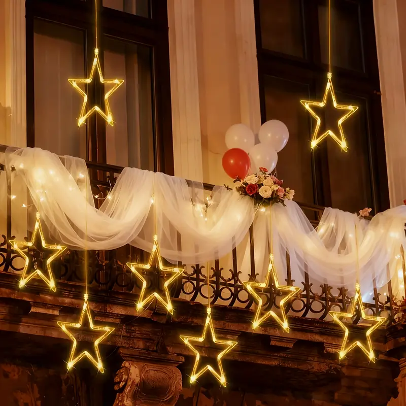 2/ weihnachtsfensterstern lichter saugnapf