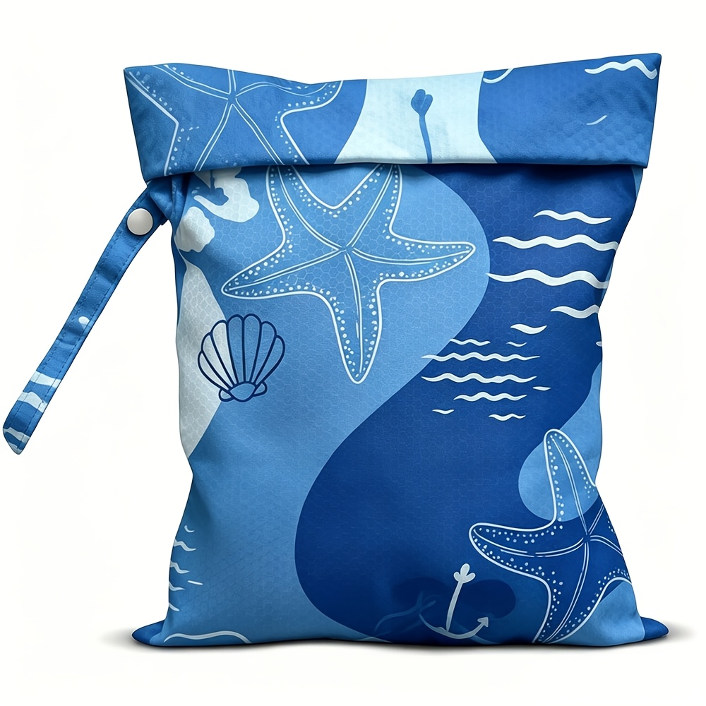 Image of Dry And Wet Dual-use Bag, 12.2 Inches X 10.04 Inches, Reusable Dry And Wet Dual-use Tote, Perfect For Swimwear, Travel, Diapers, Beach, Pool, Dirty Clothes, . An For Wedding And Summer-themed Gifts