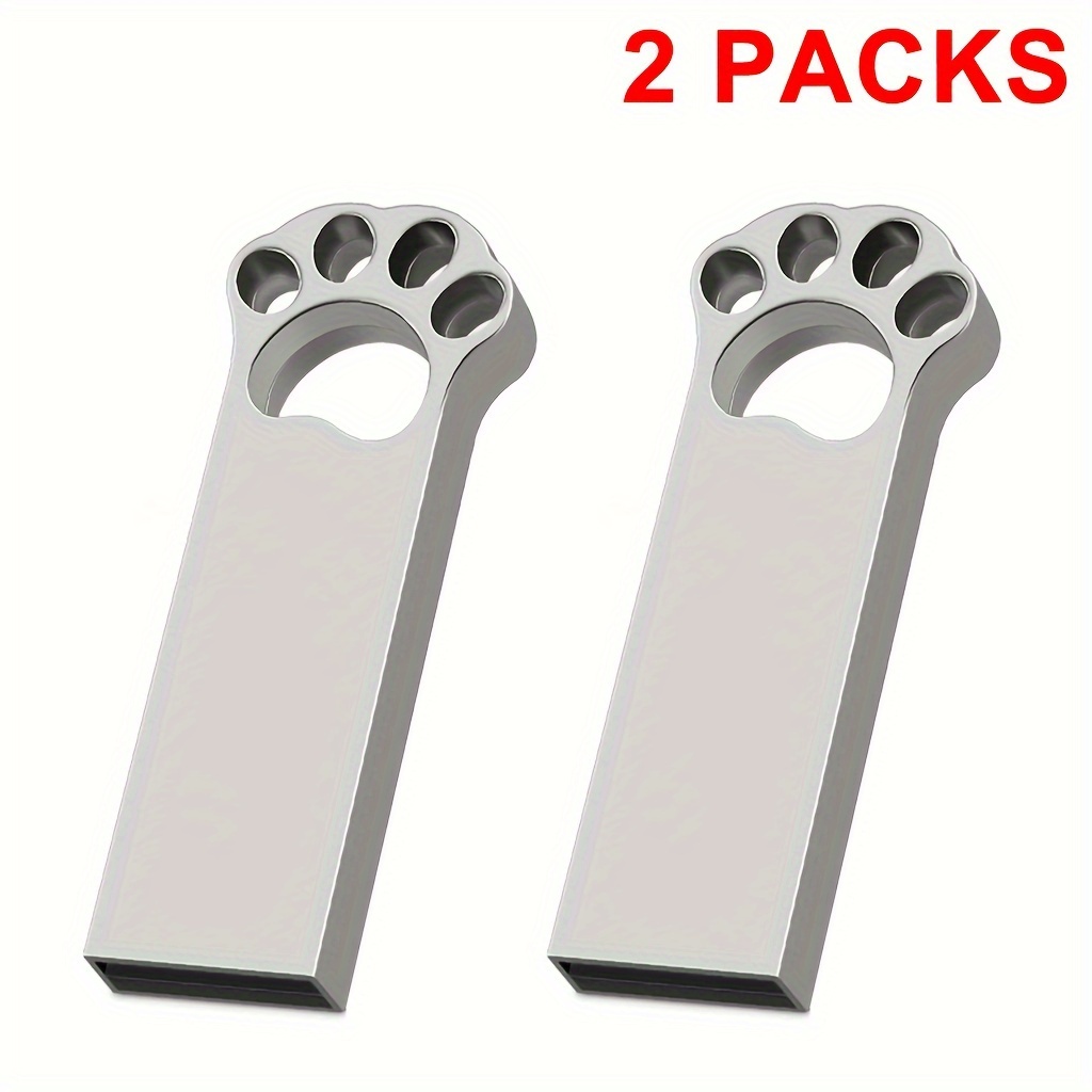 2pcs Usb Flash Drive 8gb 4gb 2gb 1gb 512mb 256mb 128mb Usb 2.0 High Speed U Disk Usb Disk Metal Pen Drive Usb Drive For Pc//mobile Phones Car Audio/game Console/audio - Store Your Files!