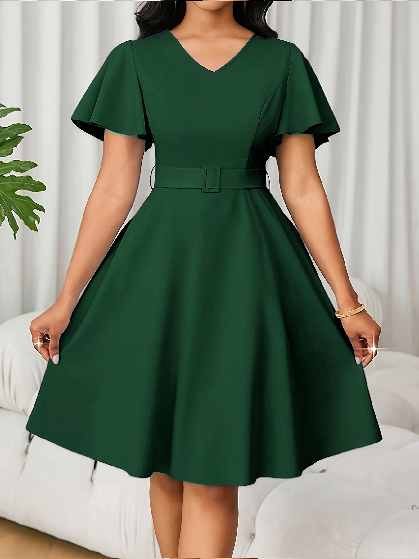 knee length cocktail dress sold on Temu Canada