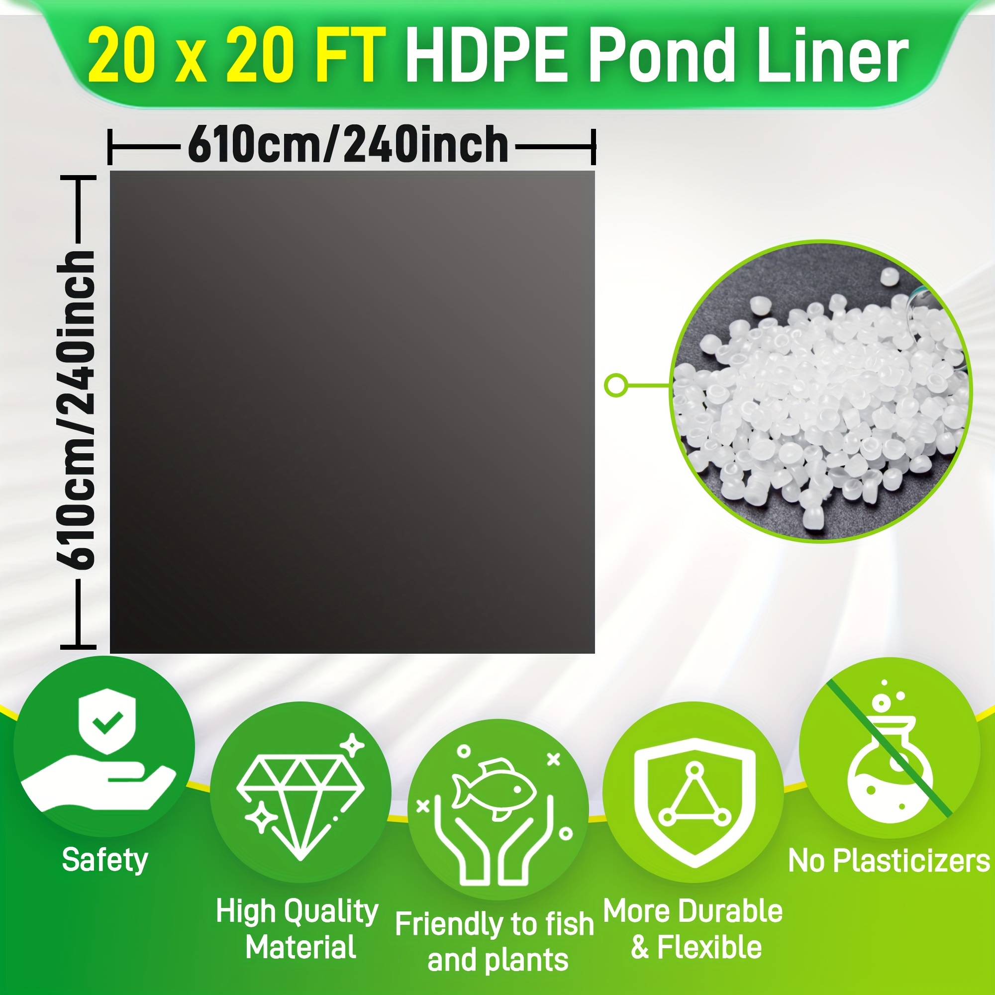 Pond Liner Hdpe Pond Liners Outdoor Ponds Pond Liners Koi Temu