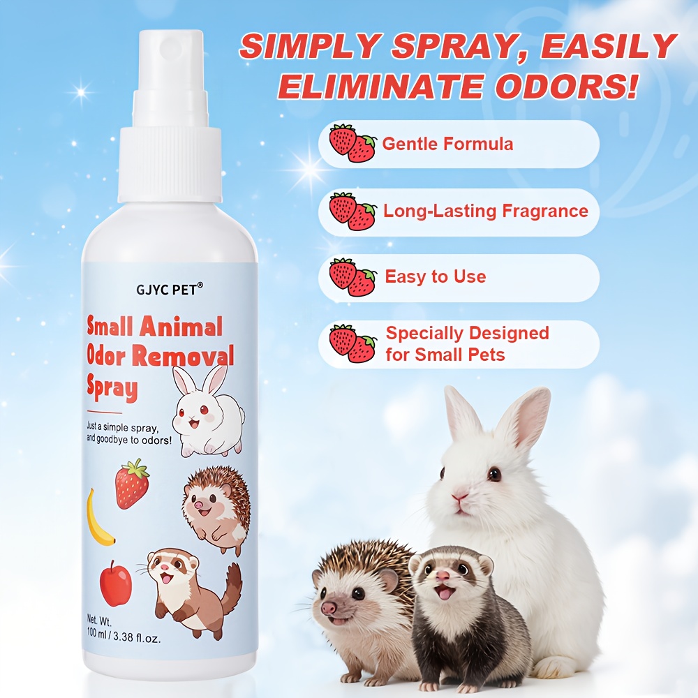 Pet Fresh Spray, Pet Grooming Spray, Suitable for Small Hamsters, Hedgehogs, Rabbits And Other Pets, Fresh Small Animals, Pet Daily Care Supplies