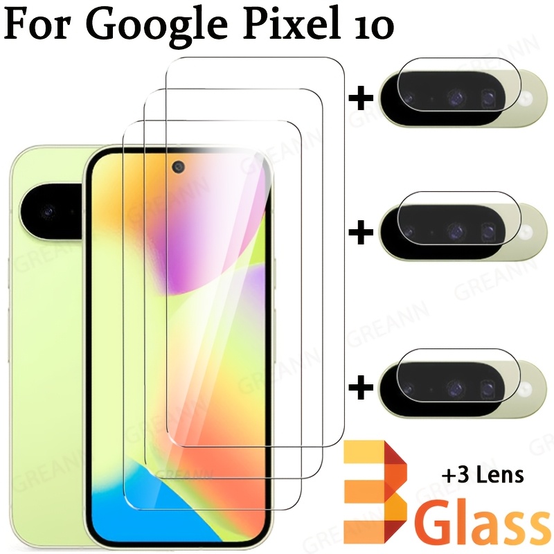 TEMU (3 3)for Google Pixel 10 Full Cover Screen Protector For Google Pixel 10 Tempered Glass For Google Pixel 10 Lens Film