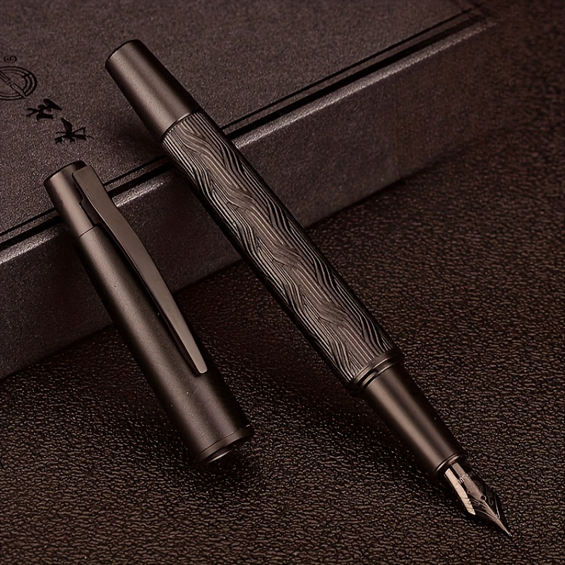 Image of Premium Fountain Pen - 0.5mm Titanium Nib, Smooth Writing For , Ideal For Office & School Use, Includes 3.4 Calibre Ink Cartridge